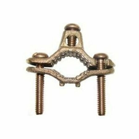 ERICO PRODUCTS nVent ERICO Pipe Clamp, Clamping Range: 1/2 to 1 in, #10 to 2 AWG Wire, Silicone Bronze CWP1JU